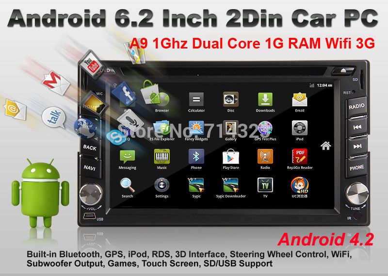 Purchase Car DVD 2Din Android Video Radio GPS Navigation Capacitive